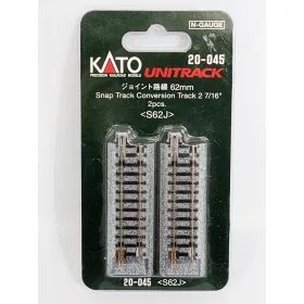   Kato 20-045 Unitrack egyenes átmenő sín, ágyazatos, 2 db (N)