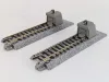 Kato 20-046 Unitrack egyenes sín modern japán ütközőbakkal, ágyazatos, 62 mm - 2 db (N)