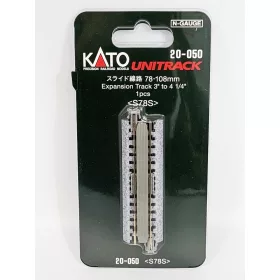   Kato 20-050 Unitrack egyenes állítható hosszúságú sín, betonaljas ágyazatos, 78-108 mm - 1 db (N)
