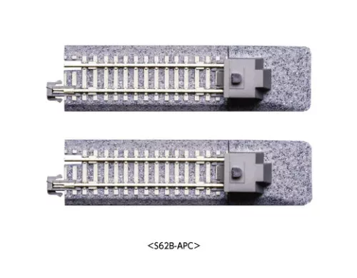 Kato 20-066 Unitrack egyenes sín ütközőbakkal, betonaljas ágyazatos, 62 mm - 2 db (N)