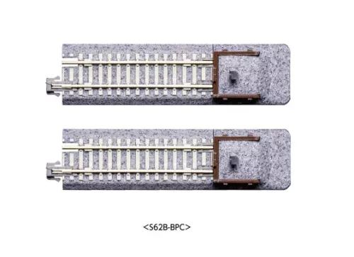 Kato 20-067 Unitrack egyenes sín ütközőbakkal, betonaljas ágyazatos, 62 mm - 2 db (N)