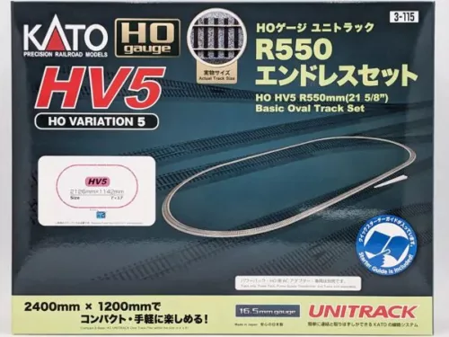Kato 3-115 Unitrack HV5 Oval Variation Pack - ovál sínkészlet (H0)