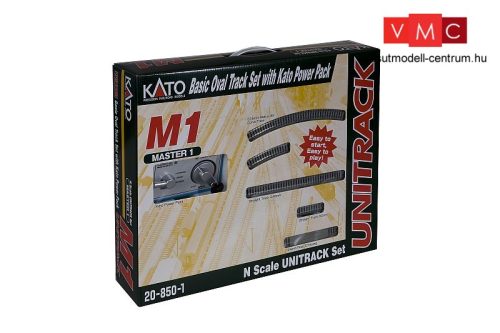 Kato 7078620 Unitrack M1 alap sínkészlet, ágyazatos ovál pályával, Kato PowerPack transzf