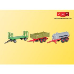 Kibri 10908 Mezőgazdasági pótkocsik, 3 db (H0)