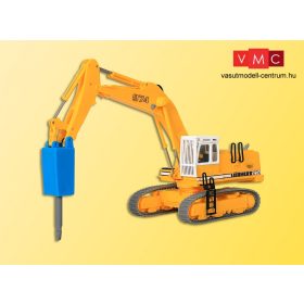 Kibri 11271 LIEBHERR 974 lánctalpas markológép, útbontó fejjel (H0)