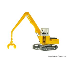   Kibri 11287 Liebherr 934 lánctalpas markológép, magasfülkés kivitel, ócskavas markolóval (H0)