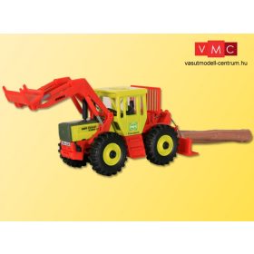 Kibri 12254 Mercedes-Benz Trac homlokrakodóval és rönkhúzó adapterrel (H0)