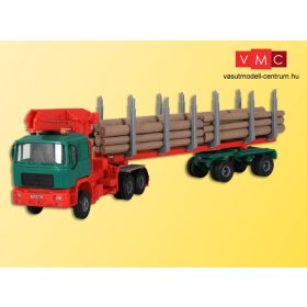 Kibri 12271 MAN farönkszállító kamion, rakodódaruval (H0)