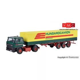  Kibri 14699 Rába nyergesvontató, ponyvás félpótkocsival - Hungarocamion (H0)