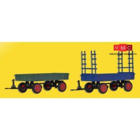 Kibri 15702 Mezőgazdasági pótkocsik (2 db), FENDT (H0)