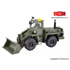   Kibri 18008 Zettelmeyer katonai gumikerekes ZL180 markológép, Bundeswehr - LED világítással (H0)