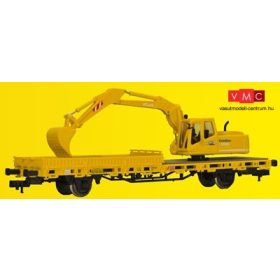 Kibri 26250 Pályafenntartási teherkocsi markológéppel, GleisBau (H0) - Kész modell