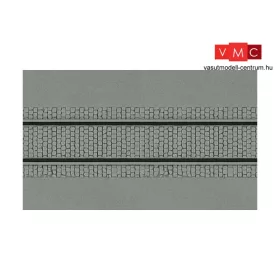 Kibri 34125 Dekorlap, kockakő, térkő, vágány imitációval (H0)