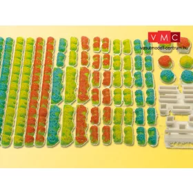 Kibri 38141 Deko-Set: Virágok és virágládák (H0)