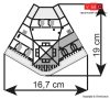 Kibri 38390 Tornyos városi sarokház ruhaüzlettel, Görlitz an Neiße (H0)