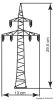 Kibri 38533 Távvezeték oszlop (4 db) (H0)