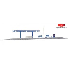 Kibri 49556 Modern vasúti peron LED világítással (H0)