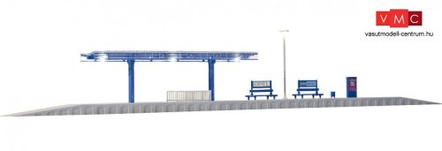 Kibri 49556 Modern vasúti peron LED világítással (H0)