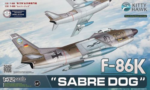 Kitty Hawk Model 32008 NATO F-86K Sabre Dog - Bundeswehr (1/32) Harci repülőgép makettek