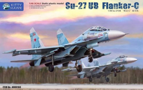 Kitty Hawk Model 80168 Su-27 UB Flanker-C (1/48) Harci repülőgép makettek