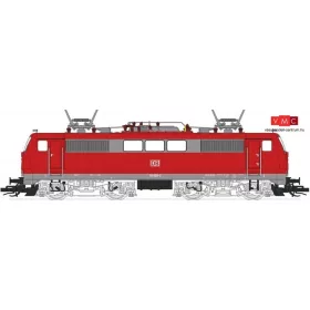   Kuehn 33124 Villanymozdony BR 111, DB-AG, pantográf áramszedővel, közlekedésvörös (E5) (TT)