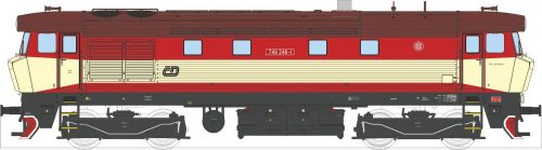 Kuehn 33422 Dízelmozdony Rh 749, piros/bézs, CD (E5) (TT)