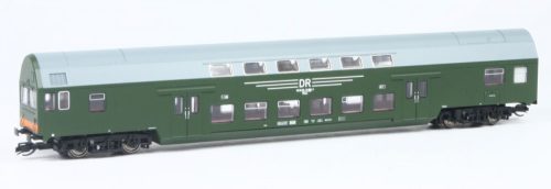 Kuehn 41110 Emeletes vezérlőkocsi, DBmq, zöld, DR (E4) (TT)