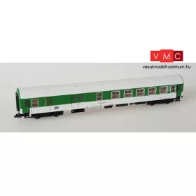   Kuehn 41740 Személykocsi (YB/70), négytengelyes Y sorozat, 2. osztály/poggyásztér, CD, fehér/zöld (E5-6) (TT)