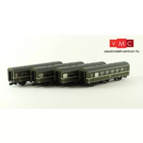   Kuehn 42315 Személykocsi-készlet, 4-részes 3 tengelyes Reko-wagen, DR (E3) (TT)
