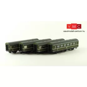   Kuehn 42317 Személykocsi-készlet, 4-részes 2 és 3 tengelyes Reko-wagen, DR (E3) (TT)