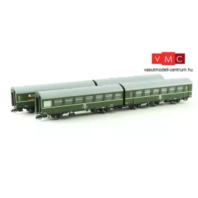  Kuehn 42336 Személykocsi-készlet, három és kéttengelyes Reko-wagen, poggyász / 2. osztály, DR (E4) (TT)