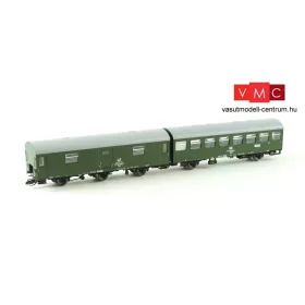   Kuehn 42354 Személykocsi-pár, három és kéttengelyes Reko-wagen, posta / 2. osztály, DR (E4) (TT)