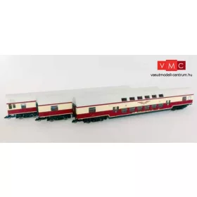   Kuehn 91040 Emeletes személykocsi-készlet (3-részes), 2. osztály, DR, Sputnik (E4) (N)