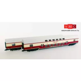   Kuehn 91045 Emeletes személykocsi-pár, 2. osztály, DR, Sputnik (E4) (N)