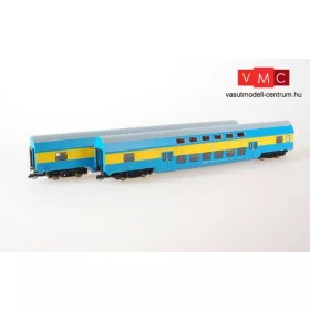   Kuehn 91185 Emeletes személykocsi-készlet (2-részes), PKP (E5)