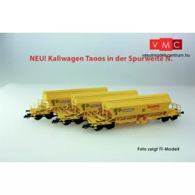   Kuehn 93036 Mész-szállító négytengelyes önürítős teherkocsi-készlet, 3-részes Taoos894, NACCO (E5) (N)