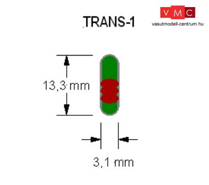 LDT 000124 TRANS-1 Cylindrical glass-tube-transponder ( 3,1 x 13,3 mm); 10 pieces