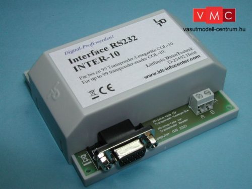 LDT 060823 INTER-10-G as finished module in a case: Interface RS 232. The interface feeds the t