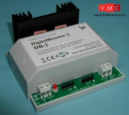 LDT 080061 DB-2-B as kit: Short-circuit protected DigitalBooster 2.5A (Märklin-Motorola- and D