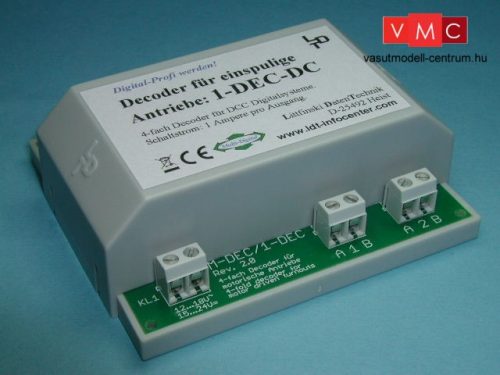 LDT 110411 1-DEC-DC-B as kit: 4-fold turnout decoder for LGB-Drive EPL 12010, KATO and TOMIX-Dr