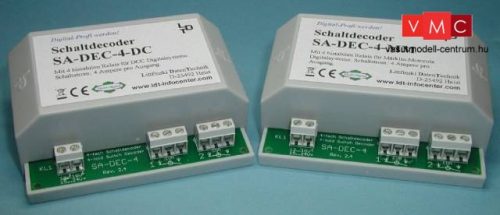 LDT 210211 SA-DEC-4-DC-B as kit: 4-fold switch decoder with 4 bistable relays with 4 Amp.switch