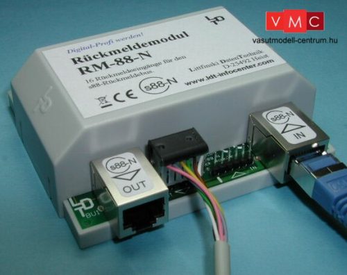 LDT 310112 RM-88-N-F as finished module: 16-fold feedback module for the s88-feedback bus. For 