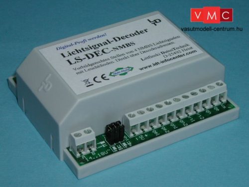 LDT 518013 LS-DEC-NMBS-G as finished module in a case: 4-fold light signal decoder for 4 LED eq
