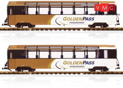LGB 39667 Személykocsi-pár, négytengelyes Golden Pass - MOB (E6) (G)