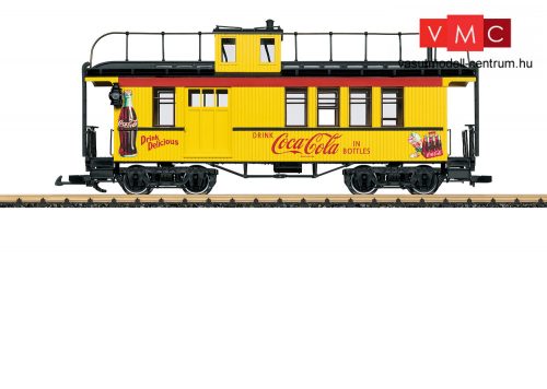LGB 40757 Amerikai tehervonati négytengelyes kísérőkocsi (Caboose), Coca-Cola® (E3) (G)