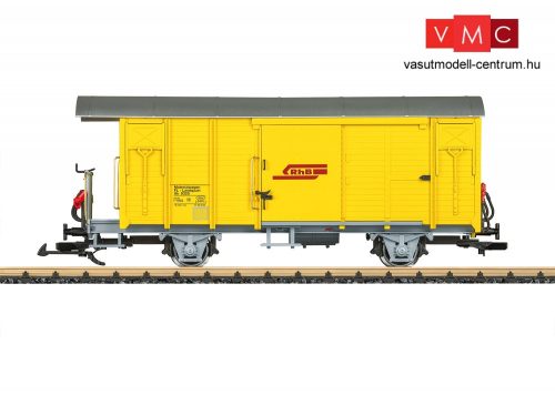 LGB 40816 Fedett vasútüzemi teherkocsi fékállással, Xk, RhB (E5) (G)