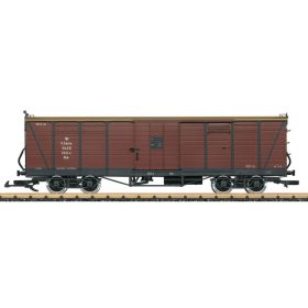   LGB 43604 Fedett négytengelyes teherkocsi, GGW, K.Sächs.Sts.E.B. (E1) (G)