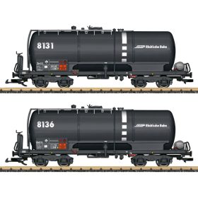   LGB 47835 Tartálykocsi-pár, négytengelyes RhB, Za 8131 és Za 8136 pályaszámok (E6) (G)