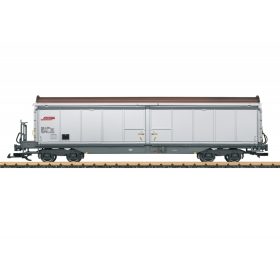   LGB 48575 Eltolható oldalfalú négytengelyes teherkocsi fékállással, Haik-v, RhB (E6) (G)