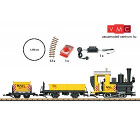   LGB 70503 Analóg kezdőkészlet: Gőzmozdony építkezési tehervonattal, kör pályával (G)